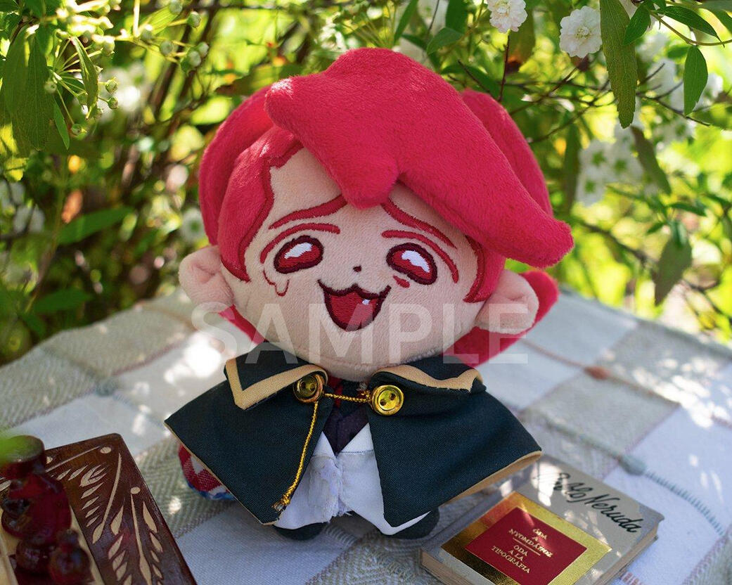 Fanmade plush with removable cape and jacket, made with @weabooii.